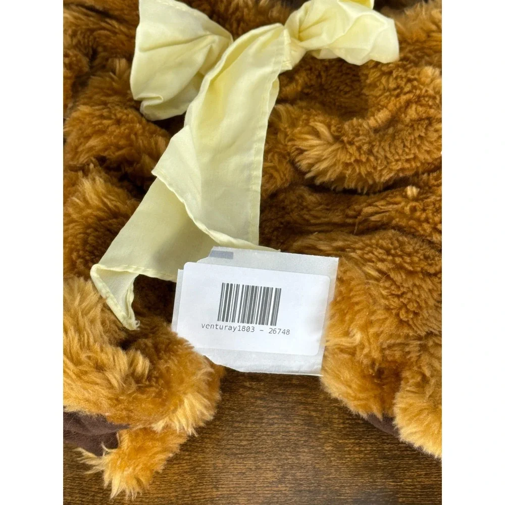 Ann Geddes Baby Doll Teddy Bear Outfit Brown Plush Costume with Yellow Bow
